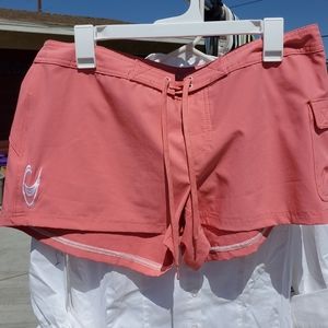 Womens coral board shorts